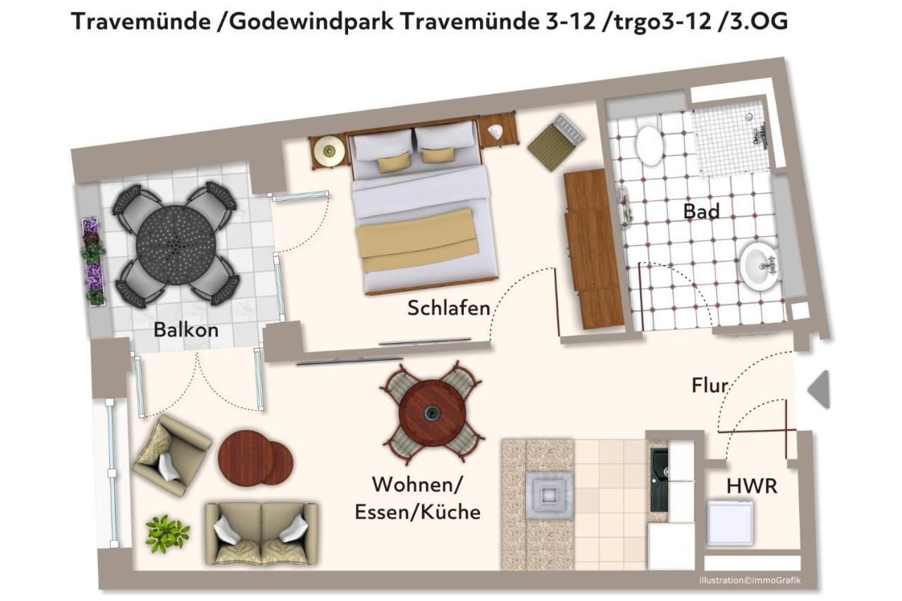Appartamento Godewindpark Travemuende Godewindpark Travemuende 3-12 Lubecca Esterno foto